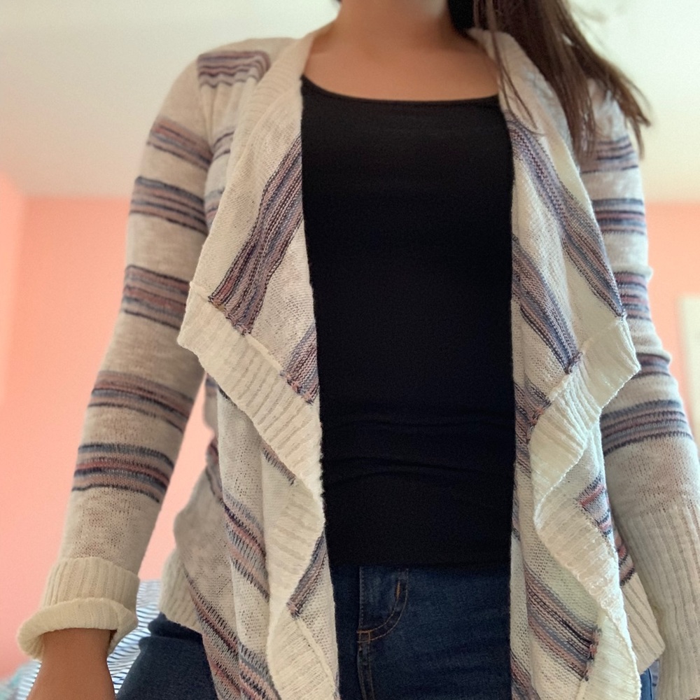 Multi-Colored Knit Cardigan